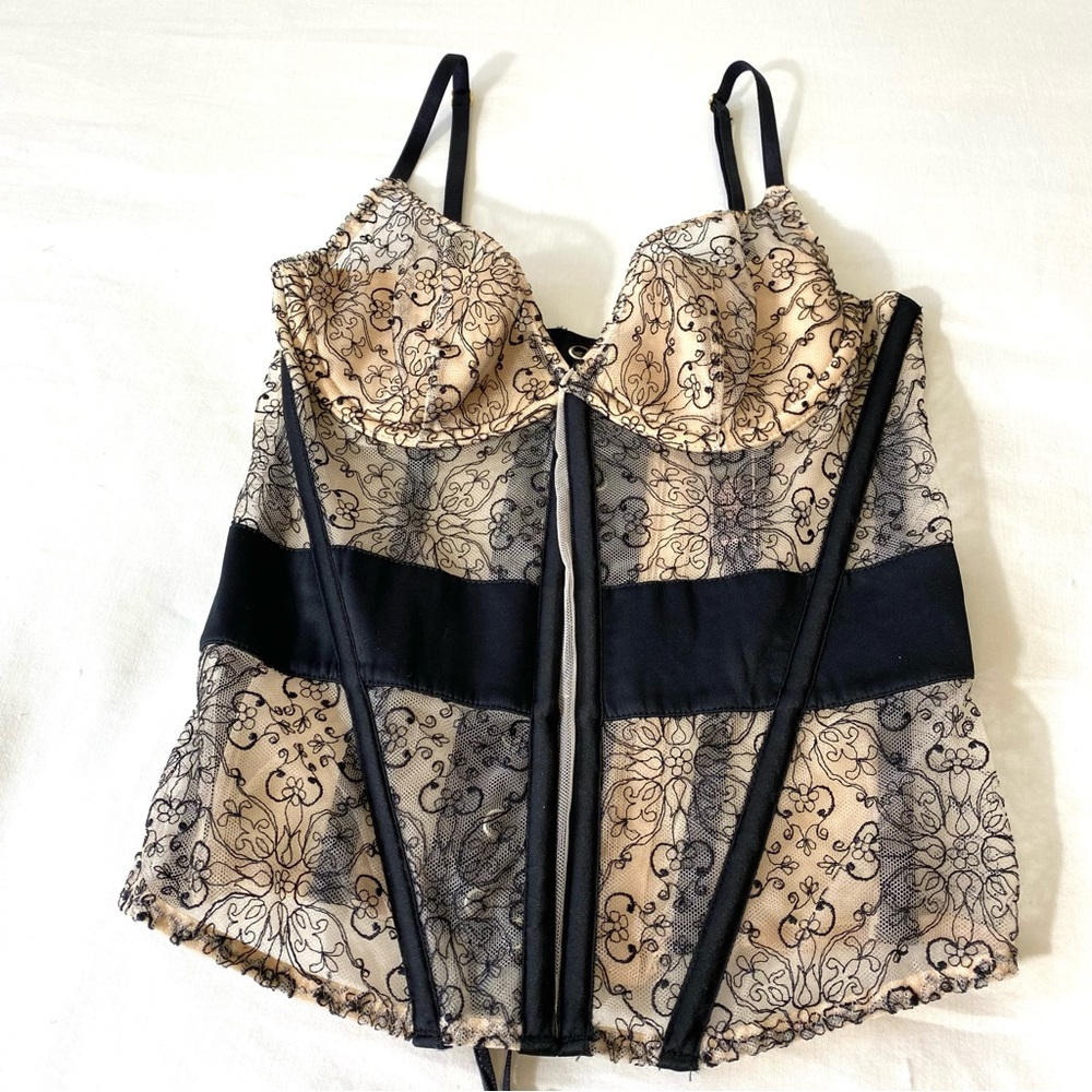 Victoria's Secret Corset Bra Top 32B Style 369669-CQK Blouse Underwear Bustier